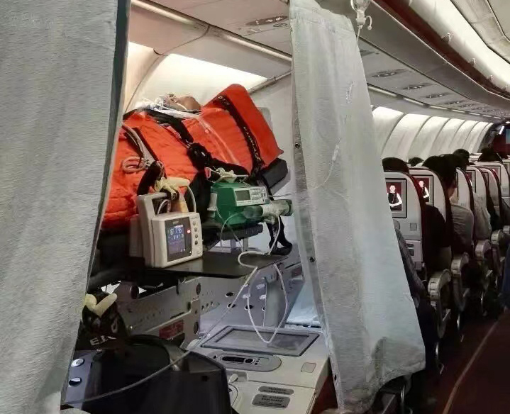 平谷区跨国医疗包机、航空担架